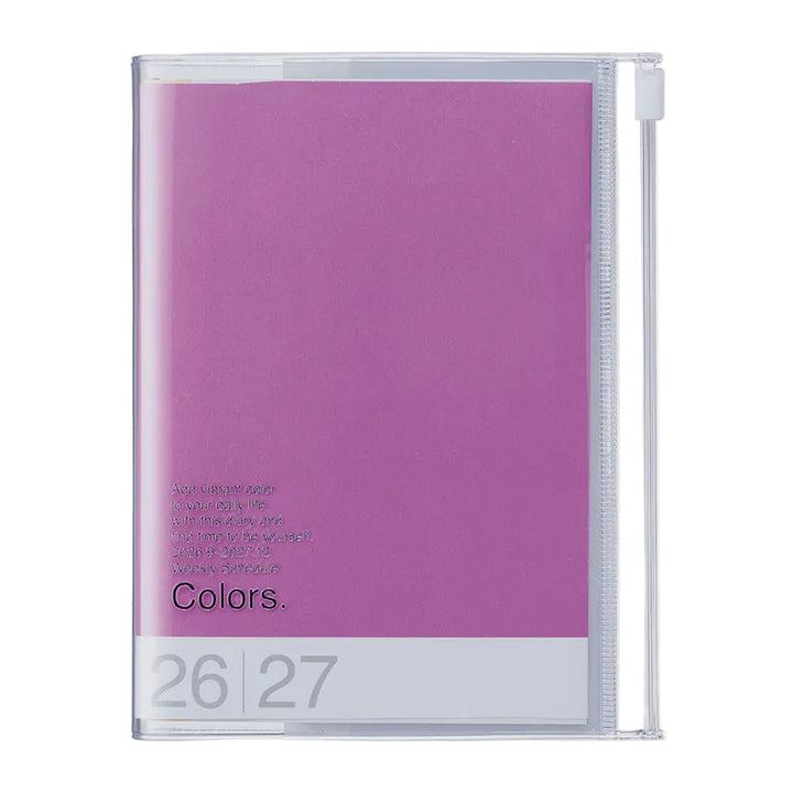 Mark's - Academic Weekly Planner 26-27 Colors Purple A6 (15.5 x 11.5 cm)