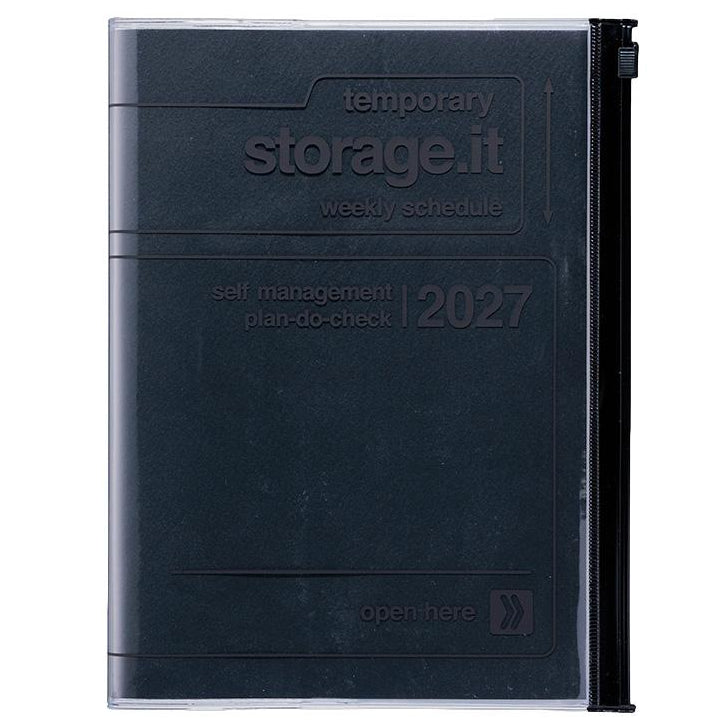 Mark’s – Agenda Semanal Académica 26 - 27 Storage.it Black A5 (16,4 x 21,5 cm)