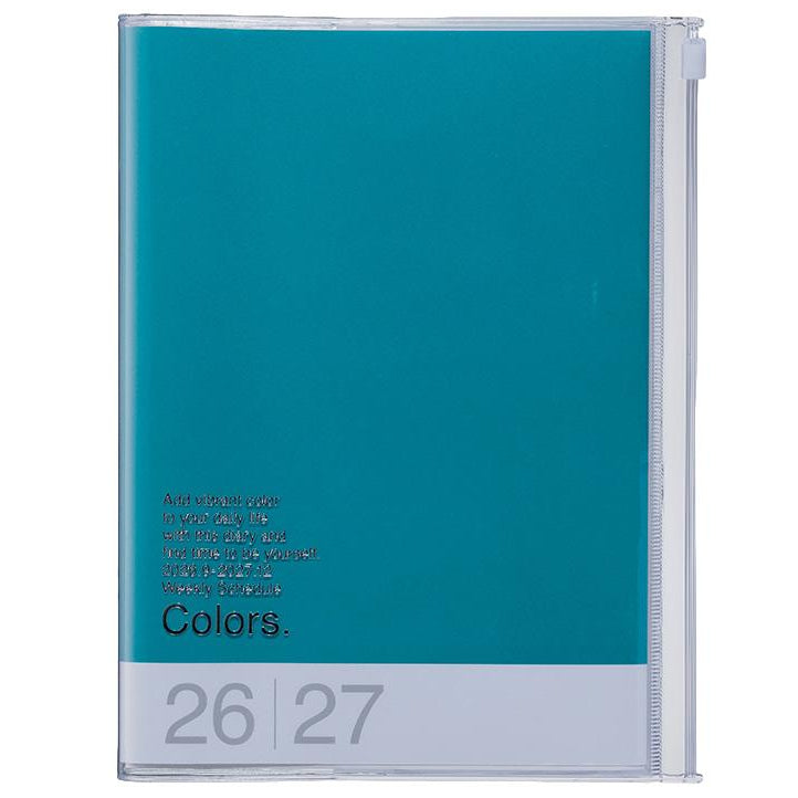 Mark’s – Agenda Scolaire Semainier 26 - 27 Colors Vert A5 (16,4 x 21,5 cm)