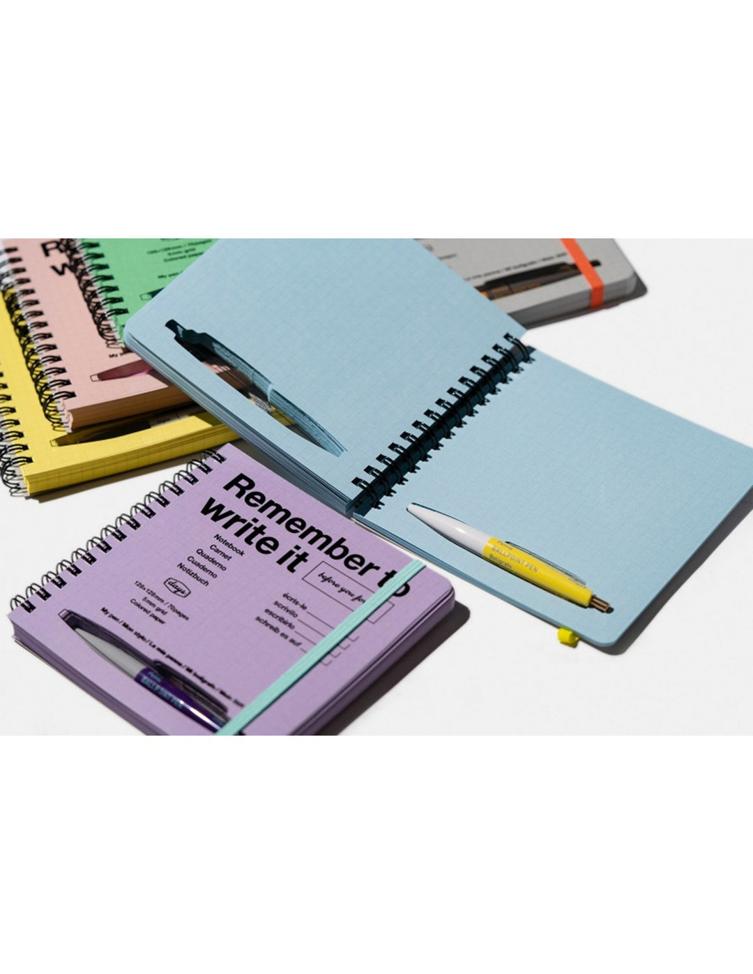 Mark’s – Remember to Write – Cahier à Carreaux Gris(15,5 x 11,5 cm)