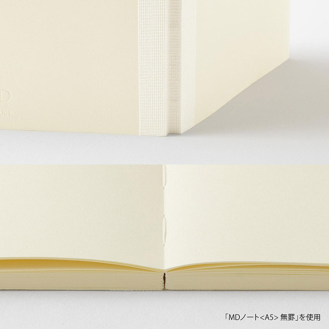 Midori MD Paper – MD Blank Notebook – Plain Notebook A6 (10.5 x 14.8 cm)