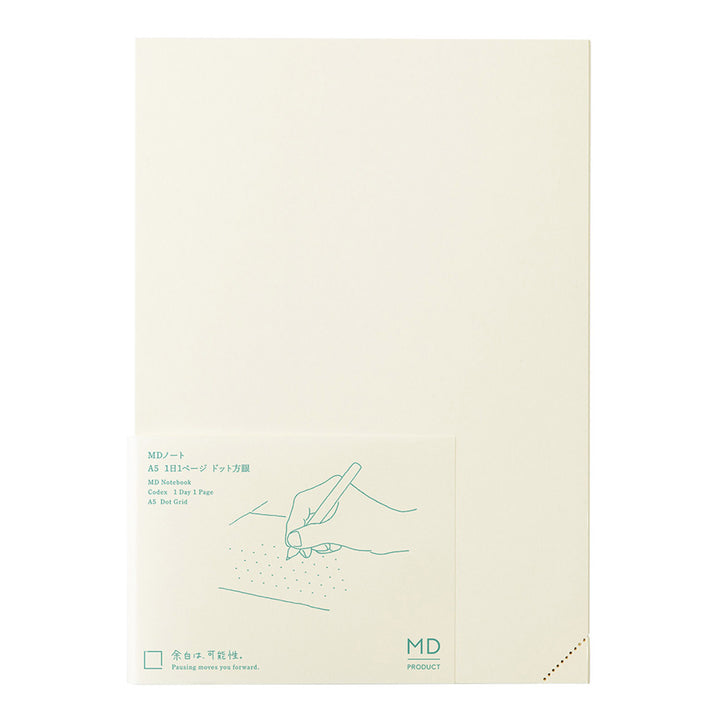 MD Product – Codex Journal 1 Day 1 Page – Cuaderno Malla de Puntos A5 (21 x 14,8 cm)