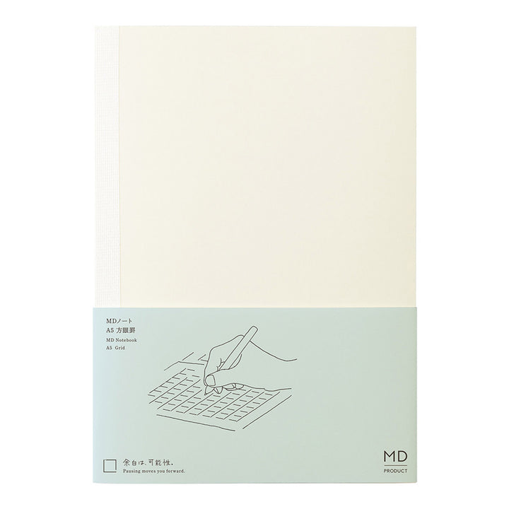 Midori MD Paper – MD Grid Notebook – A5 Grid Notebook (14.8 x 21 cm)