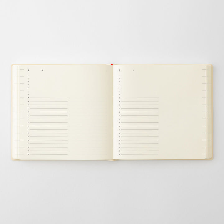 MD Product – Notebook Diary 1 Day 1 Page – 2027 Daily Planner Square (15.2 x 15.2 cm)
