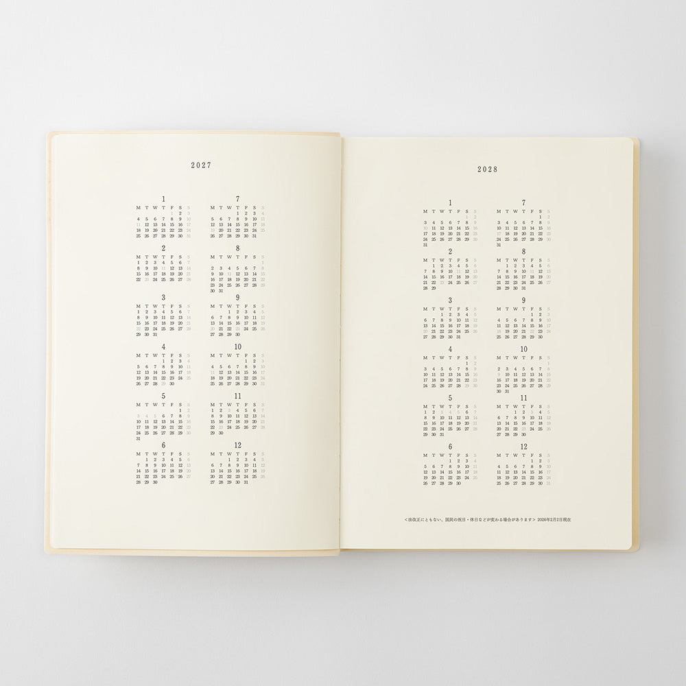 MD Product – Notebook Diary 1 Day 1 Page – 2027 Daily Planner A5 (12.6 x 15.7 cm)