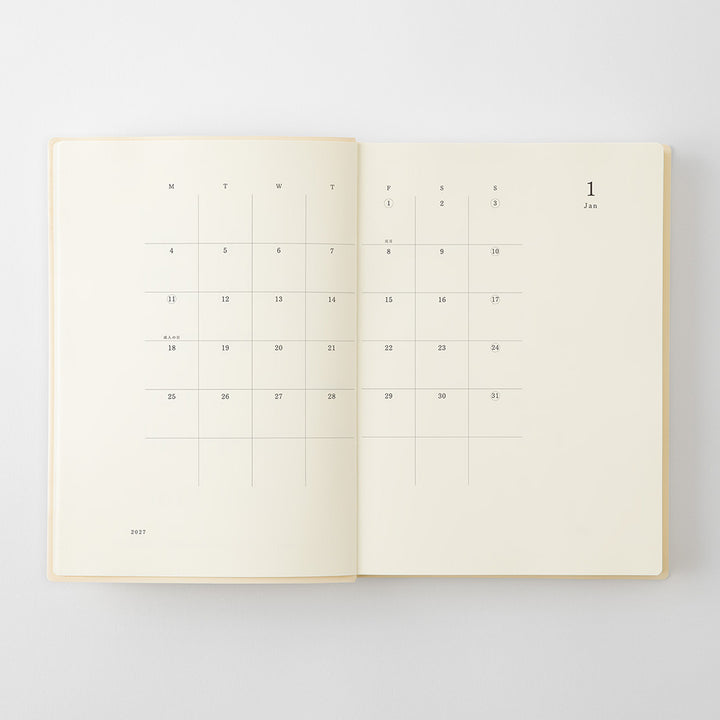 MD Product – Notebook Diary 1 Day 1 Page – 2027 Daily Planner A5 (12.6 x 15.7 cm)