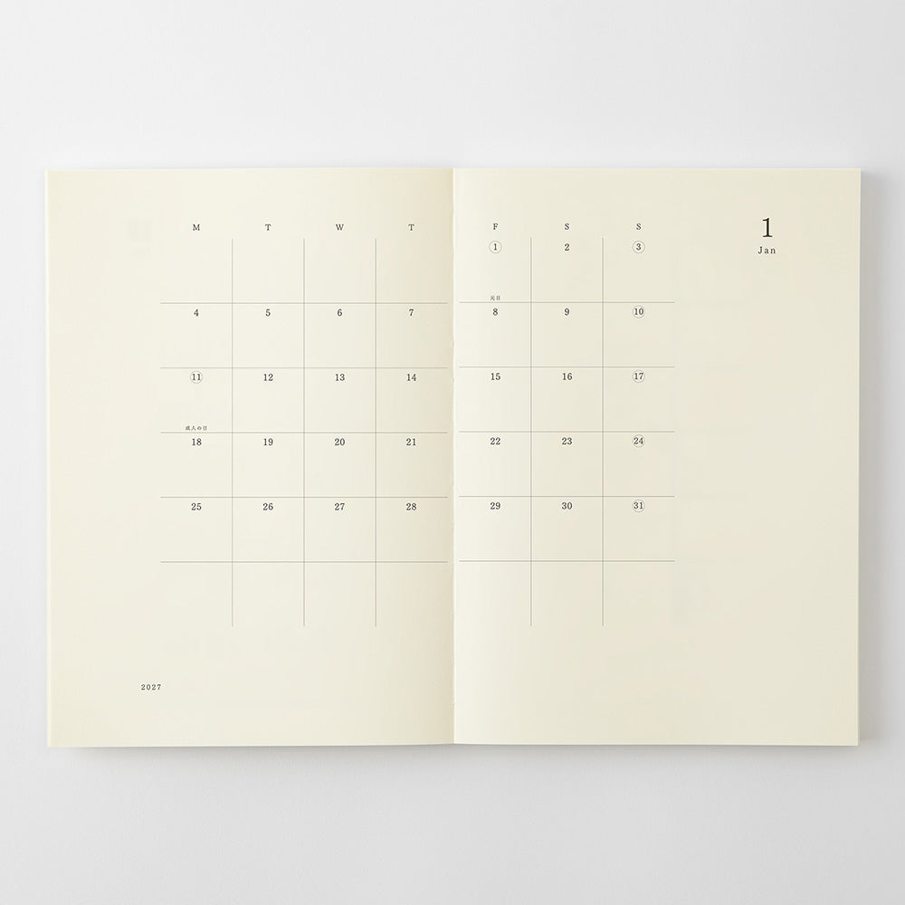 MD Product – Notebook Diary – 2027 Weekly Planner A5 (14.8 x 21cm)