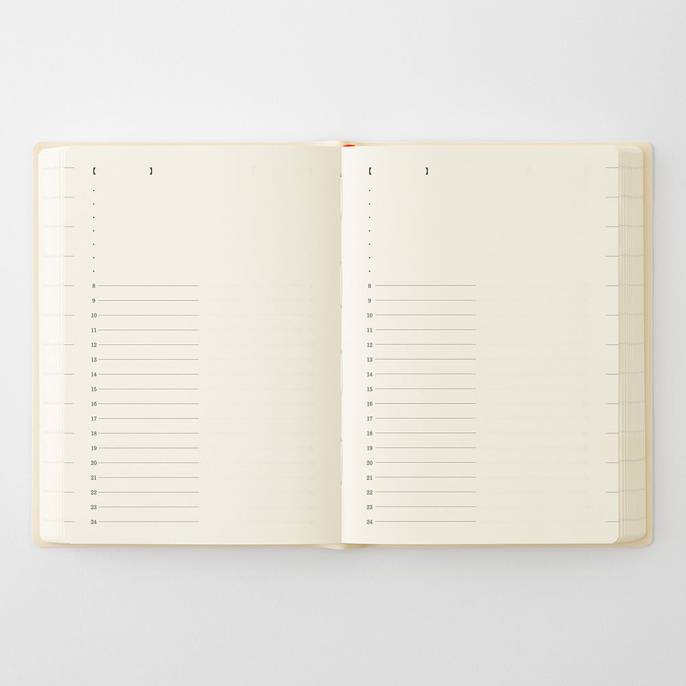 MD Product – Notebook Diary 1 Day 1 Page – 2027 A6 Daily Planner (11.2 x 15.4 cm)
