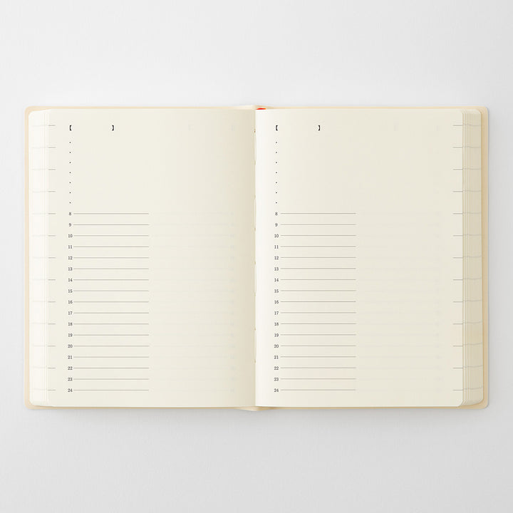MD Product – Notebook Diary 1 Day 1 Page – 2027 A6 Daily Planner (11.2 x 15.4 cm)