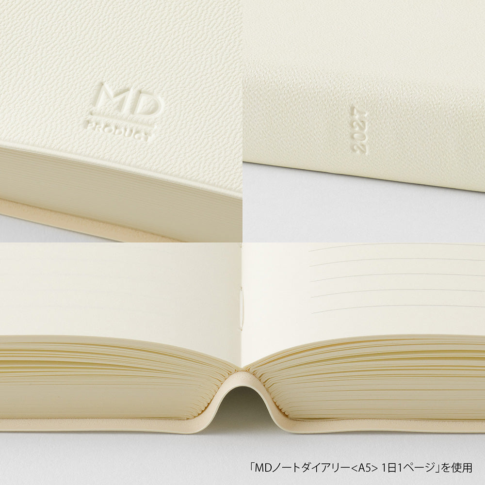 MD Product – Notebook Diary 1 Day 1 Page – 2027 A6 Daily Planner (11.2 x 15.4 cm)