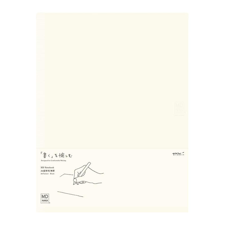 Midori MD Paper – MD Blank Notebook – A4 Plain Notebook (21 x 27.5 cm)
