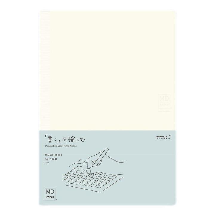 Midori MD Paper – MD Grid Notebook – A5 Grid Notebook (14.8 x 21 cm)