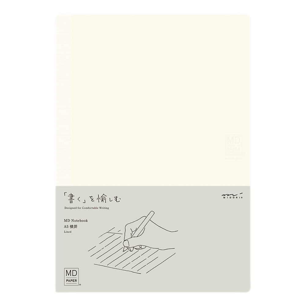 Midori MD Paper – MD Ruled Notebook – Cuaderno Rayado A5 (14,8 x 21cm)