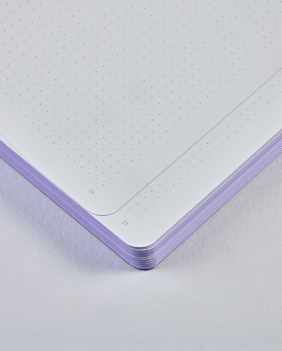 Nuuna – Trance Lilac - A5 Dot Grid Notebook (16.5 x 22 cm)