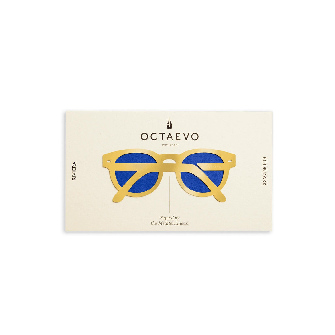 Octaevo - Riviera - Marcapáginas dorado (11,7 x 5cm)