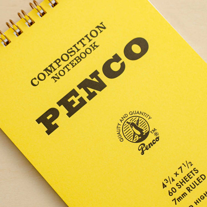 Penco – Coil Note Pad M – Yellow Lined Notepad A5 (12.1 x 19 cm)