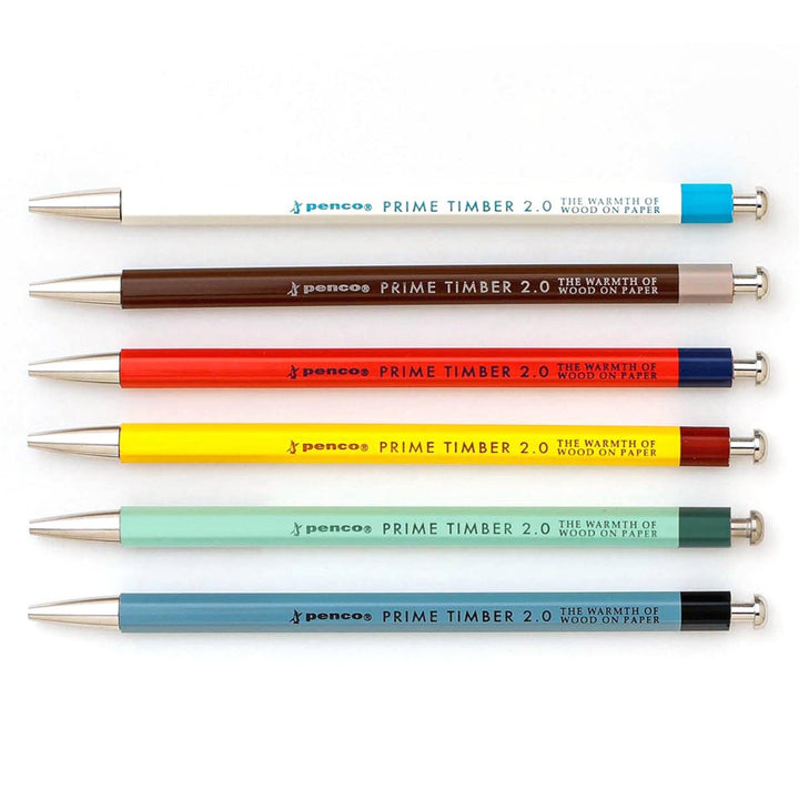 Penco – Prime Timber – Mechanical Pencil 2.0 mm various colors (16 cm)