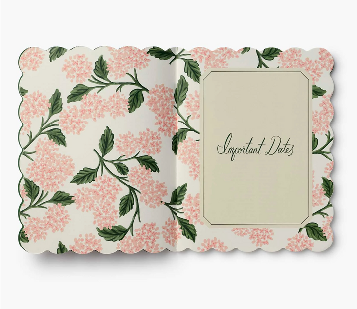 Rifle Paper Co - Agenda Mensual 26 -27 Pink Hydrange A4 (19,7 × 24,8 cm)