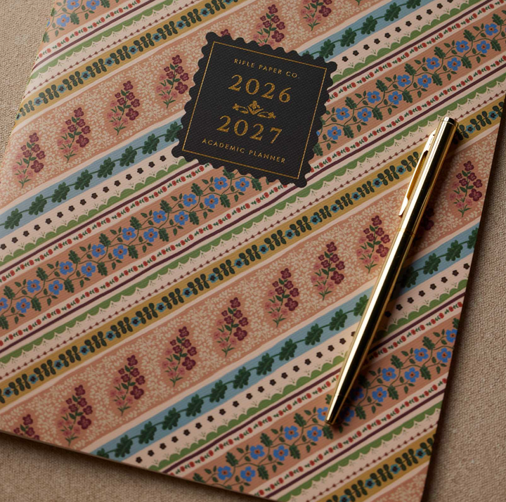 Rifle Paper Co - Agenda Mensual 26 -27 Paisley  A4 (19,7 × 24,8 cm)