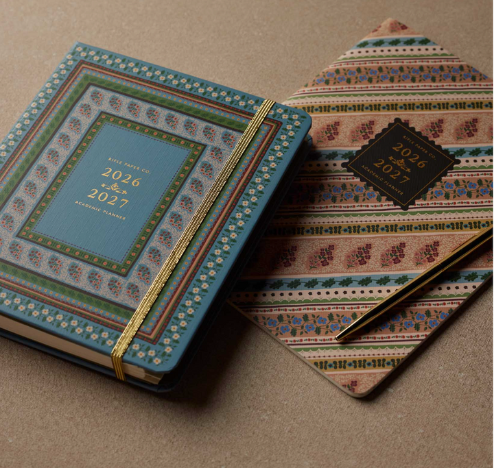 Rifle Paper Co - Agenda Mensual 26 -27 Paisley  A4 (19,7 × 24,8 cm)