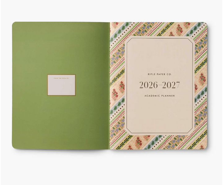 Rifle Paper Co - Agenda Mensual 26 -27 Paisley  A4 (19,7 × 24,8 cm)