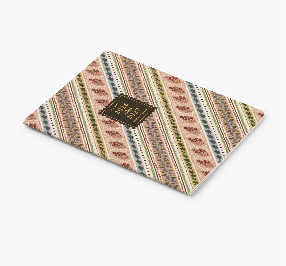 Rifle Paper Co - Agenda Mensual 26 -27 Paisley  A4 (19,7 × 24,8 cm)