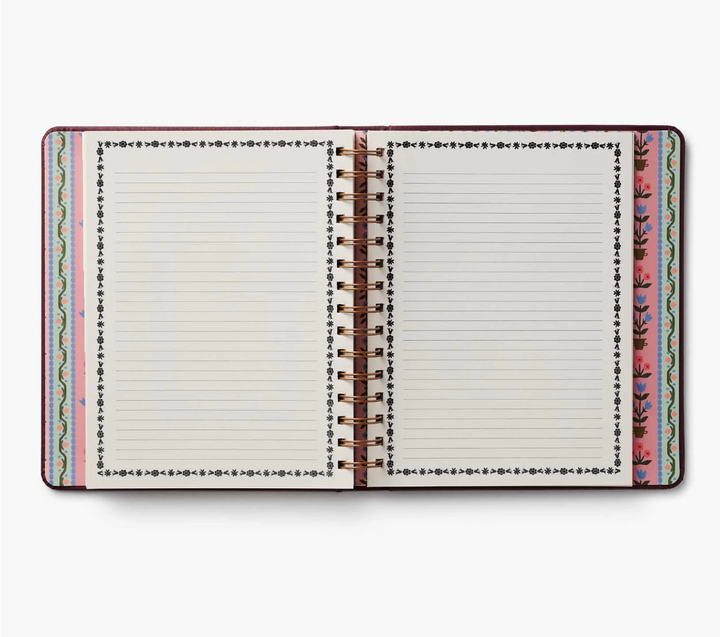 Rifle Paper Co - Agenda Semanal 26 -27 Covered Spiral Book Club B5 (17,1 × 21 cm)