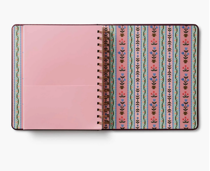 Rifle Paper Co - Agenda Semanal 26 -27 Covered Spiral Book Club B5 (17,1 × 21 cm)