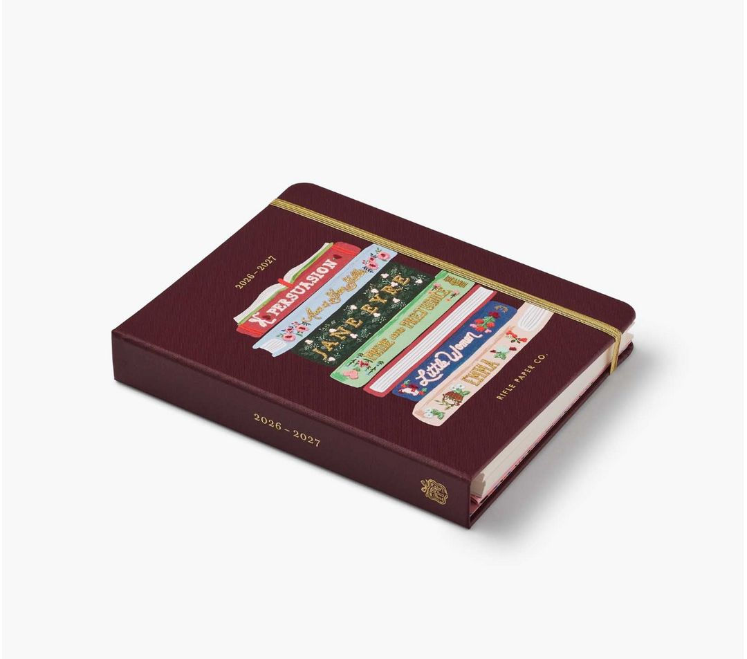 Rifle Paper Co - Agenda Semanal 26 -27 Covered Spiral Book Club B5 (17,1 × 21 cm)