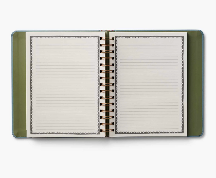 Rifle Paper Co - Agenda Semanal 26 -27 Covered Spiral Paisley B5 (17,1 × 21 cm)