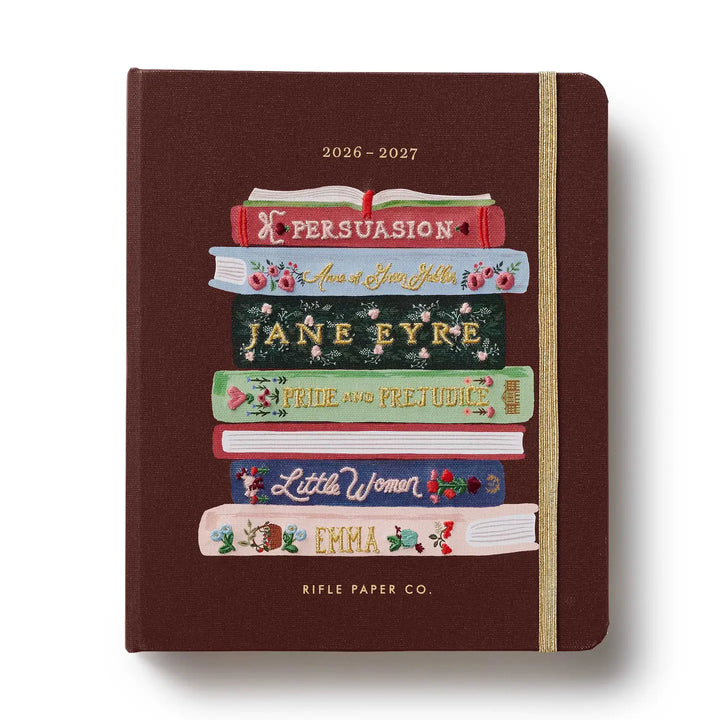 Rifle Paper Co - Agenda Semanal 26 -27 Covered Spiral Book Club B5 (17,1 × 21 cm)