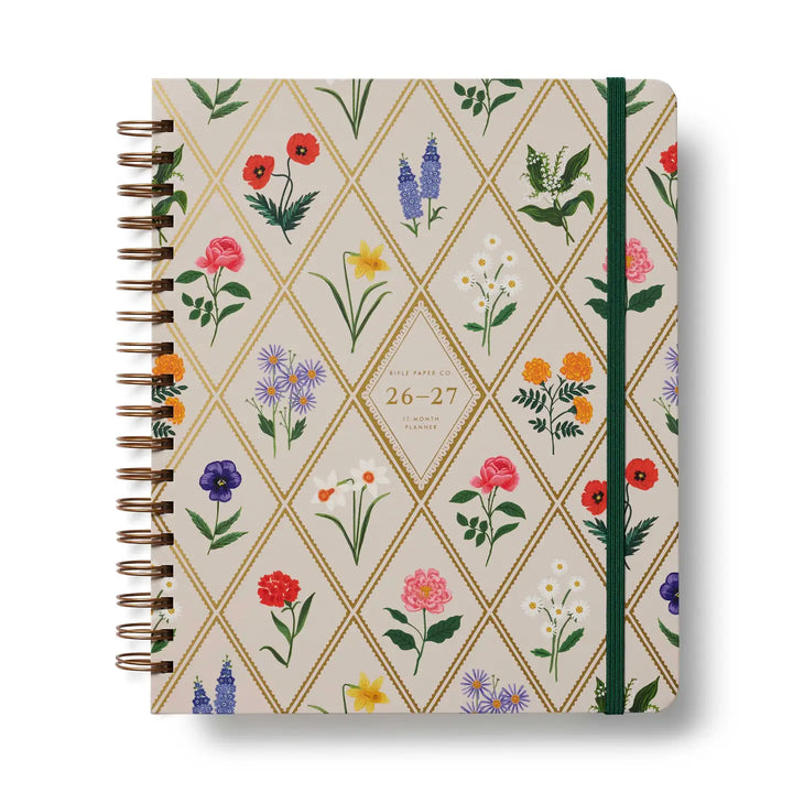 Rifle Paper Co - Agenda Semanal 26 -27 Spiral Garden Study A4 (21,6 × 25,4 cm)