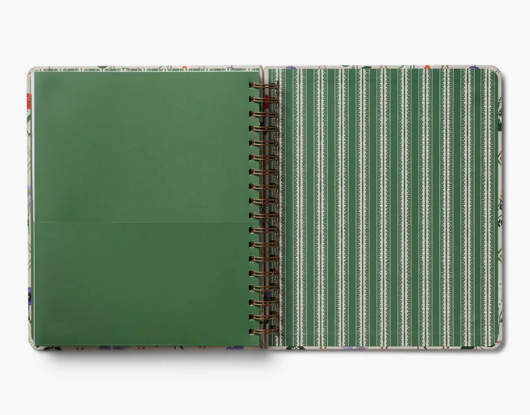 Rifle Paper Co - Agenda Semanal 26 -27 Spiral Garden Study A4 (21,6 × 25,4 cm)