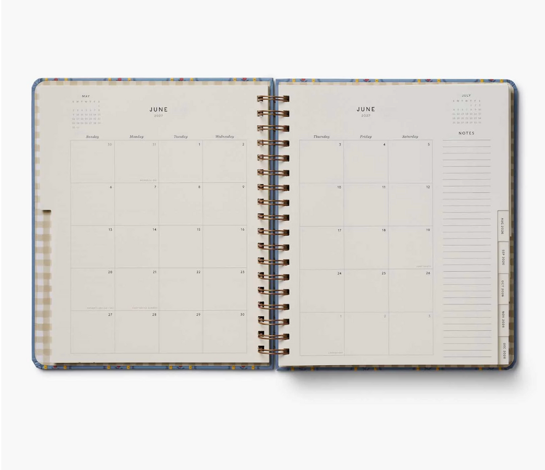 Rifle Paper Co - Agenda Semanal 26 -27 Spiral Schoolhouse A4 (21,6 × 25,4 cm)
