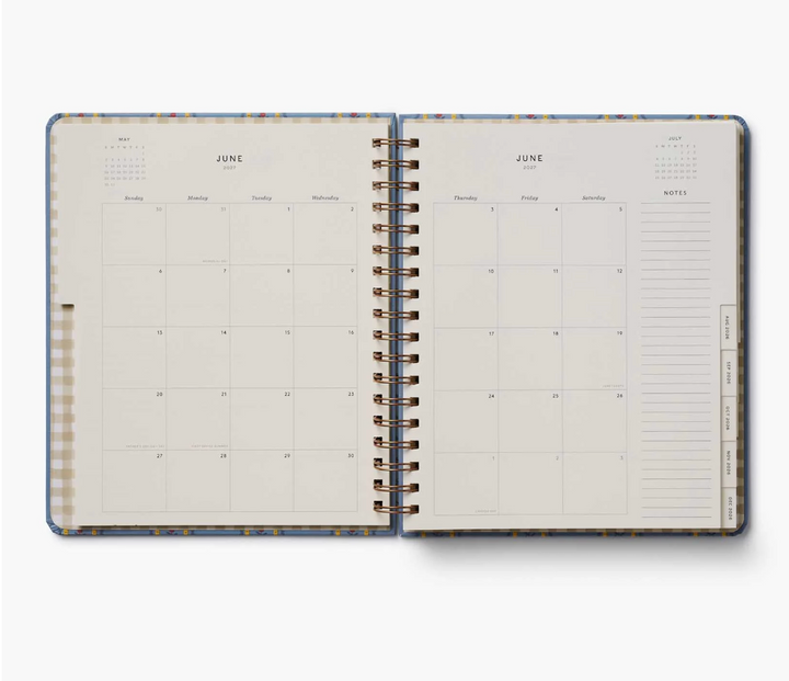 Rifle Paper Co - Agenda Semanal 26 -27 Spiral Schoolhouse A4 (21,6 × 25,4 cm)