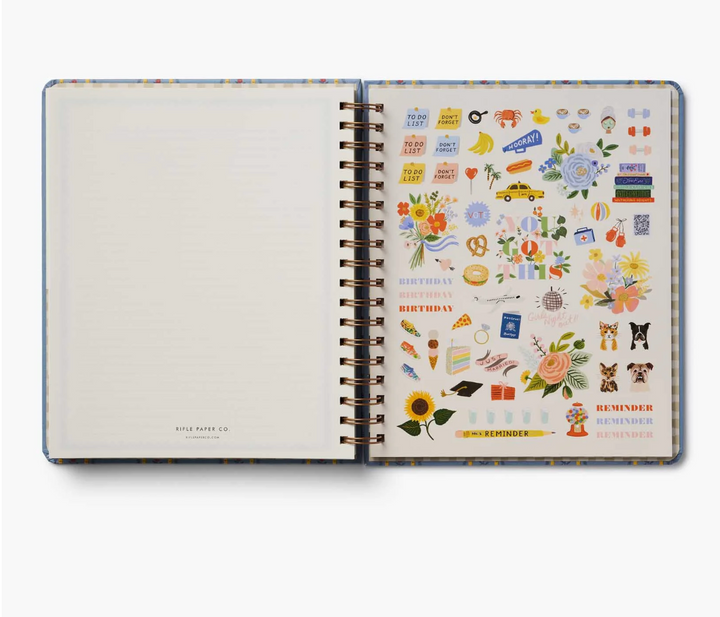 Rifle Paper Co - Agenda Semanal 26 -27 Spiral Schoolhouse A4 (21,6 × 25,4 cm)