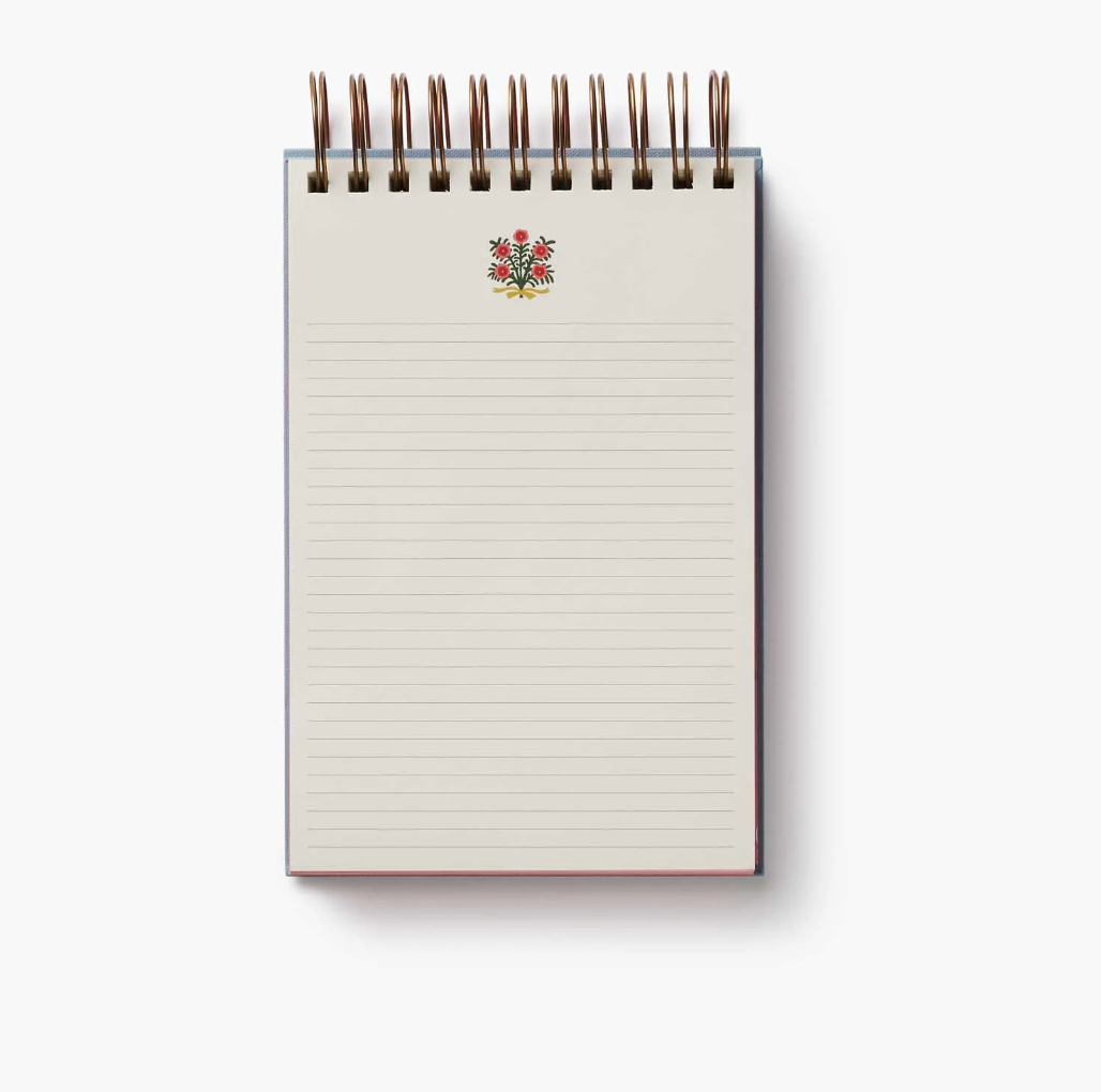 Rifle paper Co - Rosette Desktop Spiral Notepad - Bloc de notas A6 (15 x 10 cm)