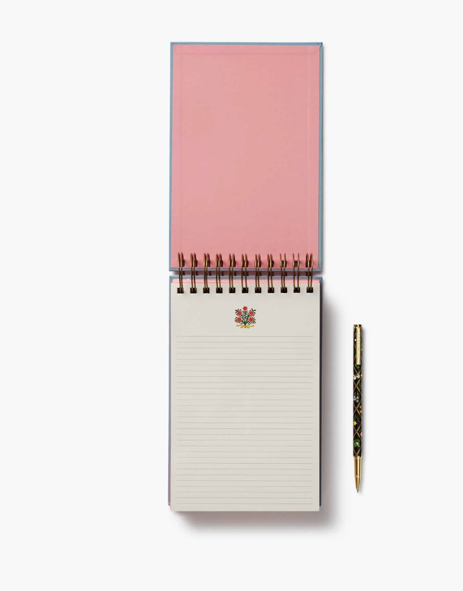 Rifle paper Co - Rosette Desktop Spiral Notepad - Bloc de notas A6 (15 x 10 cm)