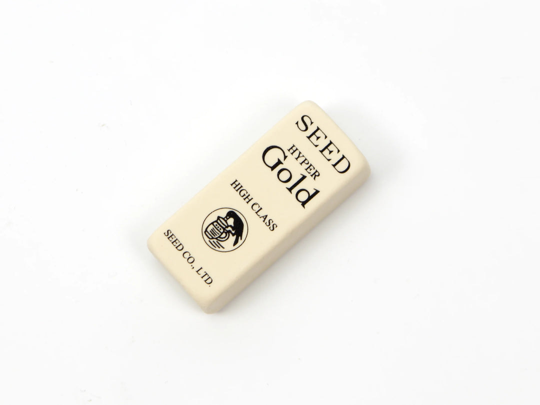 Seed – Hyper Gold Eraser – Eraser with gold metallic cover (2.2 x 5 cm)
