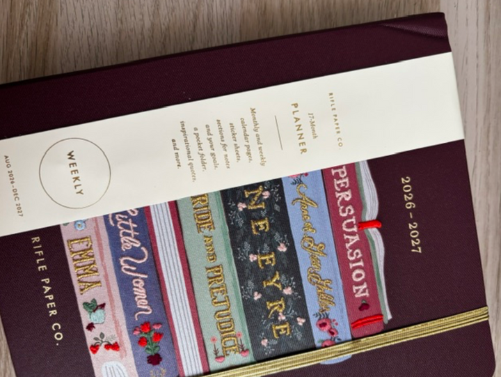 Rifle Paper Co - Weekly Planner 26 -27 Covered Spiral Paisley B5 (17.1 × 21 cm)