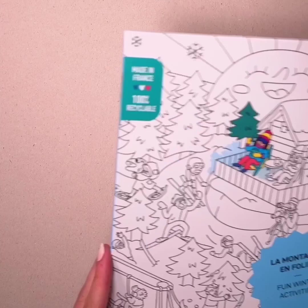 OMY – I Love Winter  – Póster Gigante para Colorear B1 (70 x 100 cm)