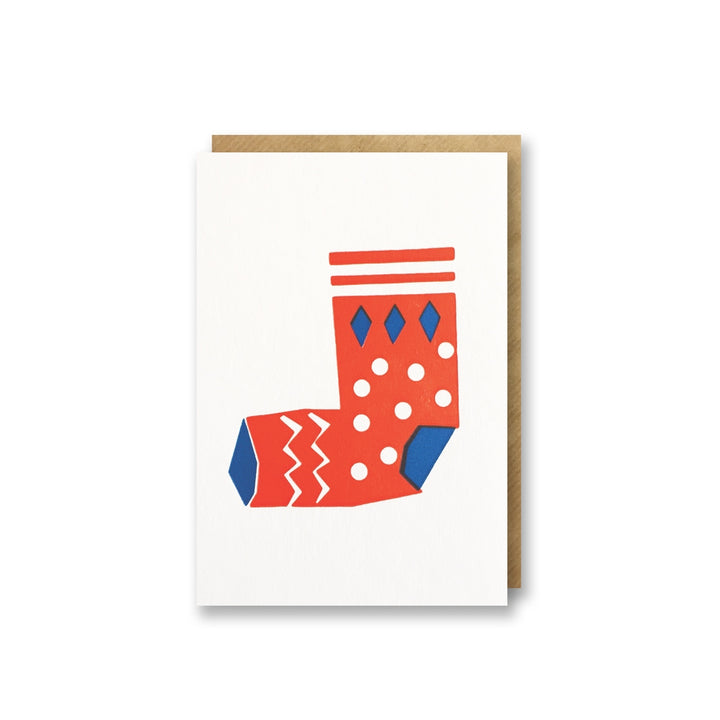 1973 - Pack 6 tarjetas de Navidad Stocking