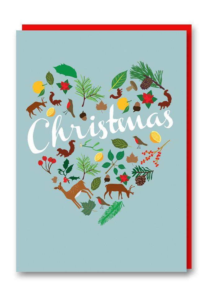 1973-Tarjeta de Navidad Christmas Love