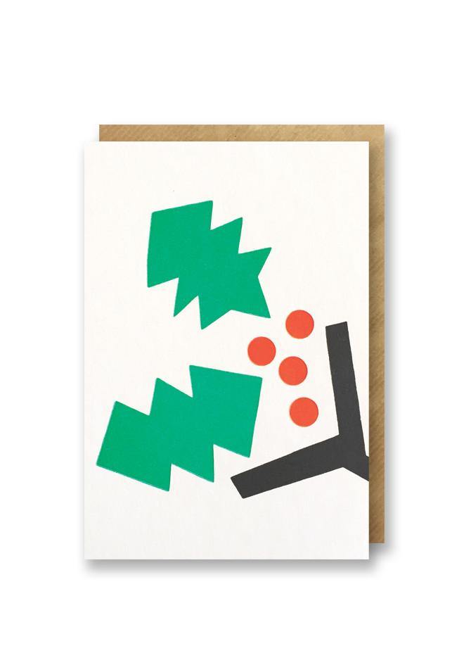 1973 - Pack 6 tarjetas de Navidad Holly