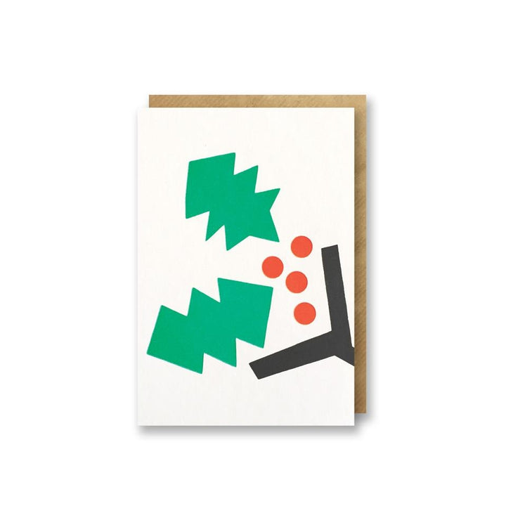 1973 - Pack 6 tarjetas de Navidad Holly