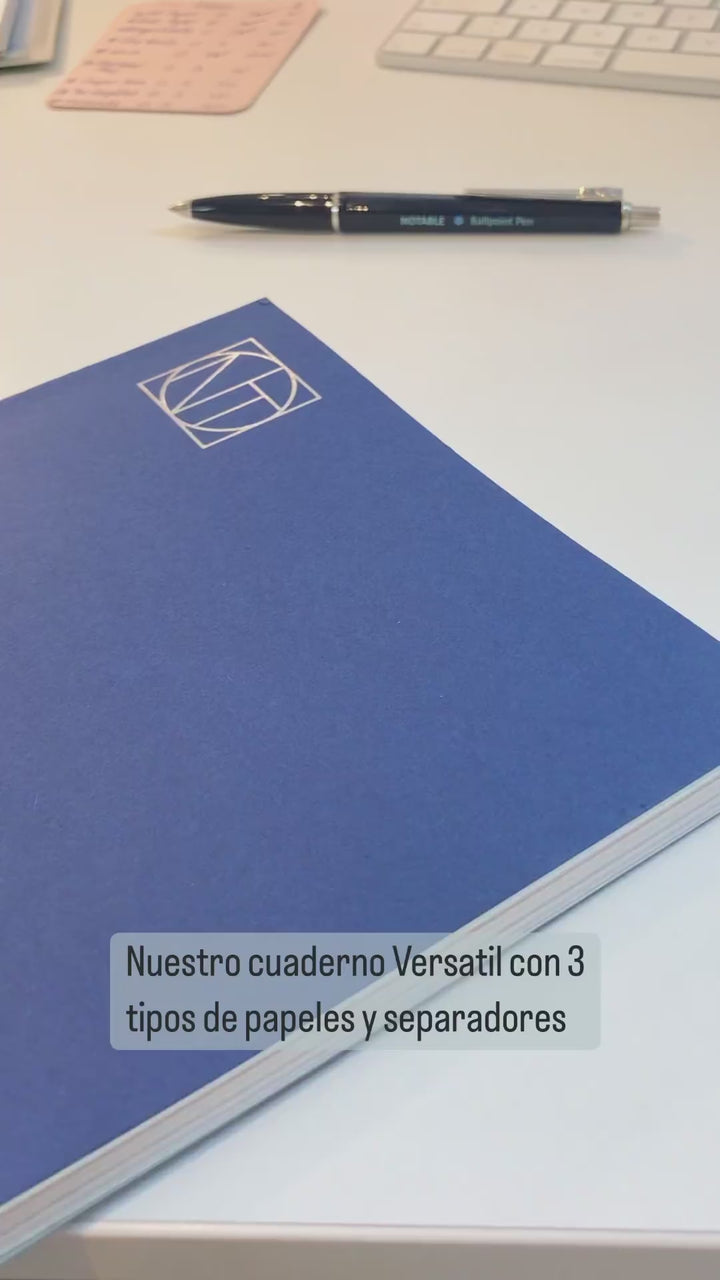Notable Notebooks – Versatile Notebook - Cuaderno Rayado, Liso y Malla de Puntos B5 (17 x 24 cm)