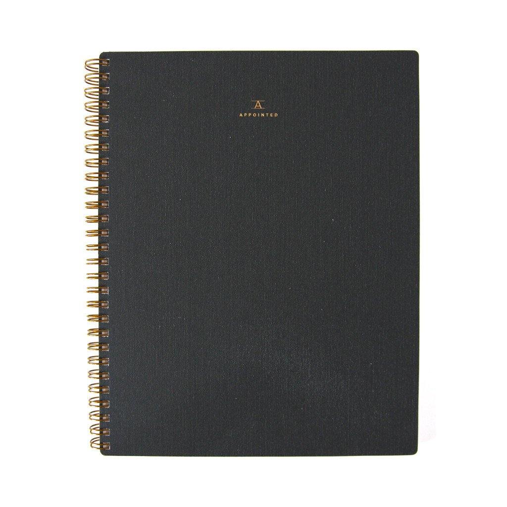 Cuaderno A5 negro Appointed