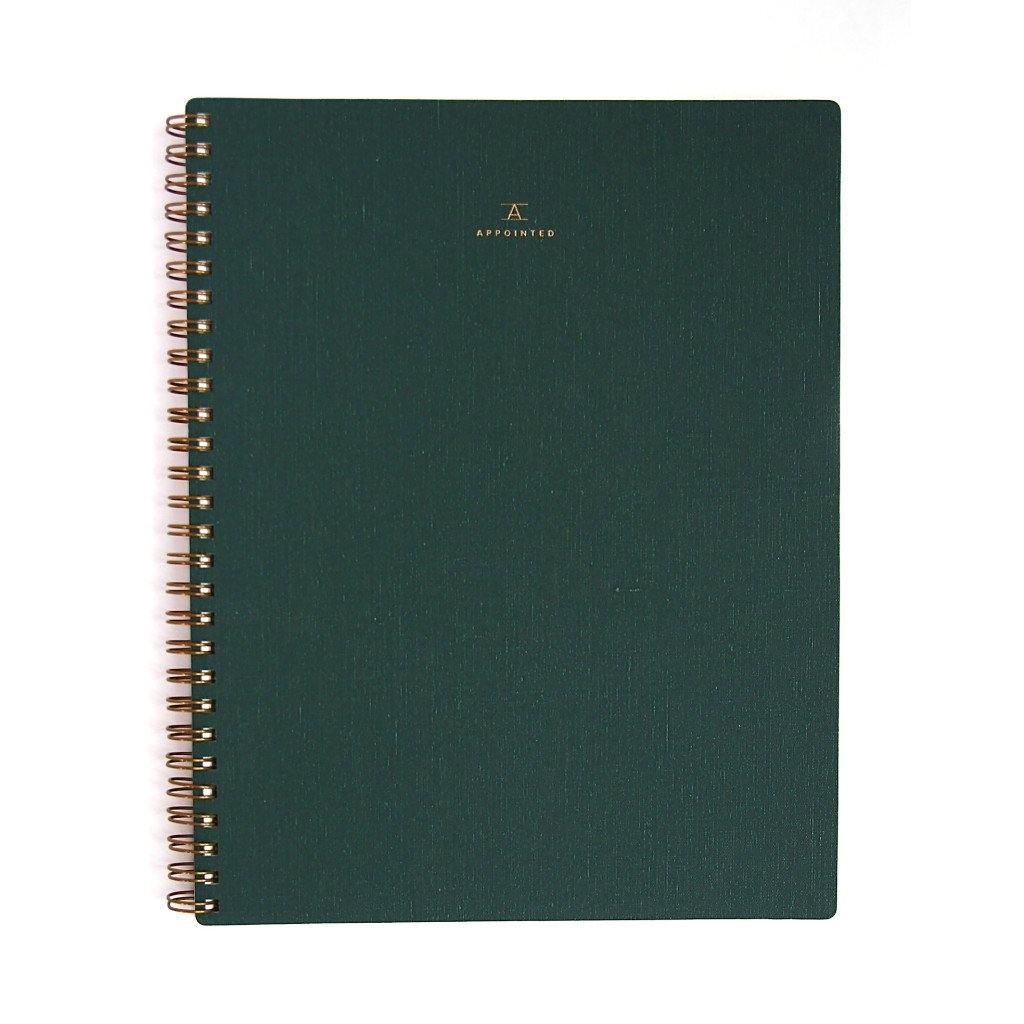 Cuaderno A5 verde Appointed