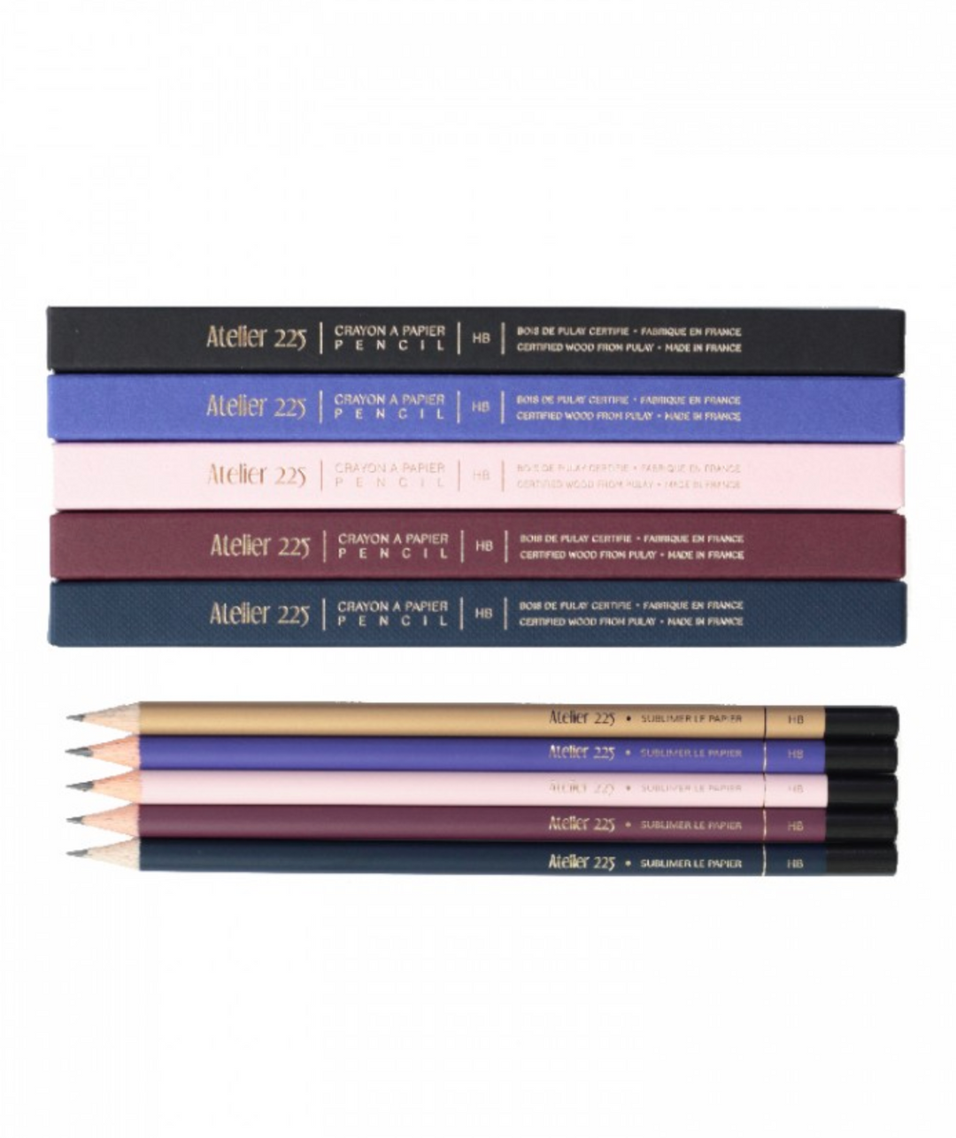 Atelier 225 - Crayon + Etui - 8" Assorted Color Boxed Pencils