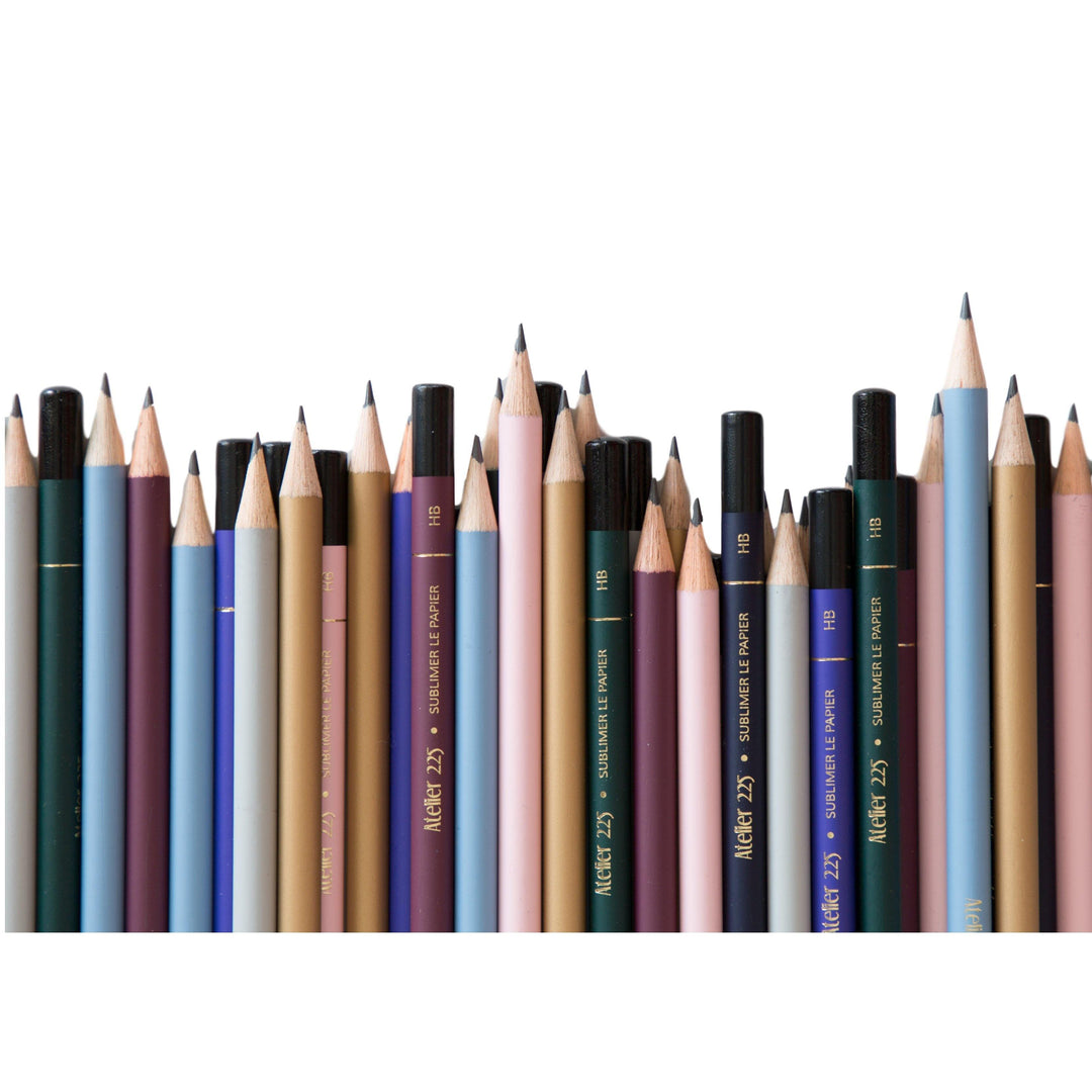 Atelier 225 - Crayon + Etui - Lápices en caja de varios colores (20,6 cm)